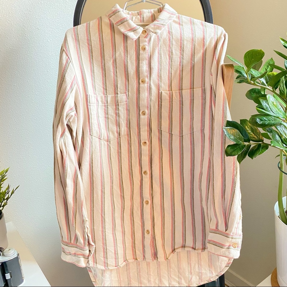 Madewell – Flannel Sunday Shirt in Claxton Stripe (with pockets!) 💛